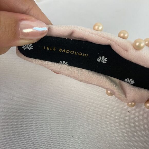 Lele Sadoughi Pink Pearl Headband main image 5